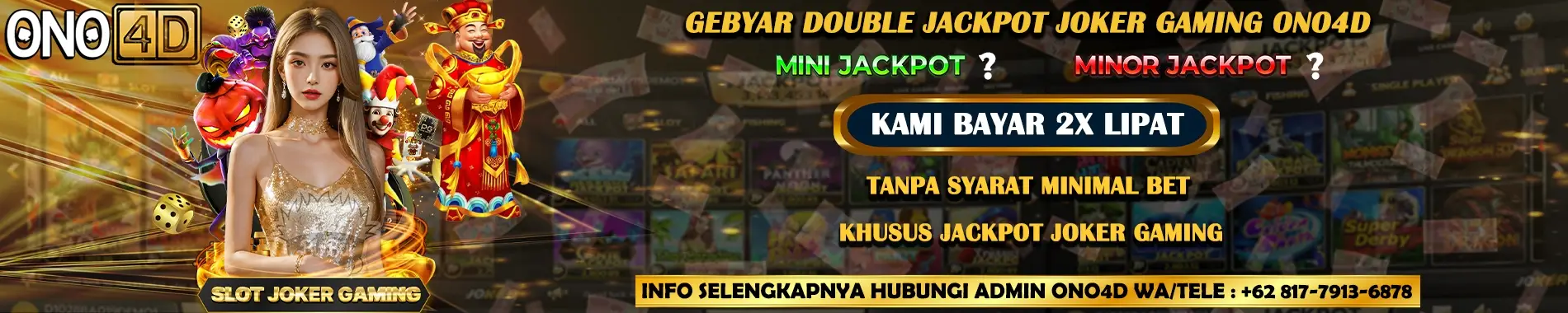 Gebyar Double Jackpot Joker Gaming ONO4D